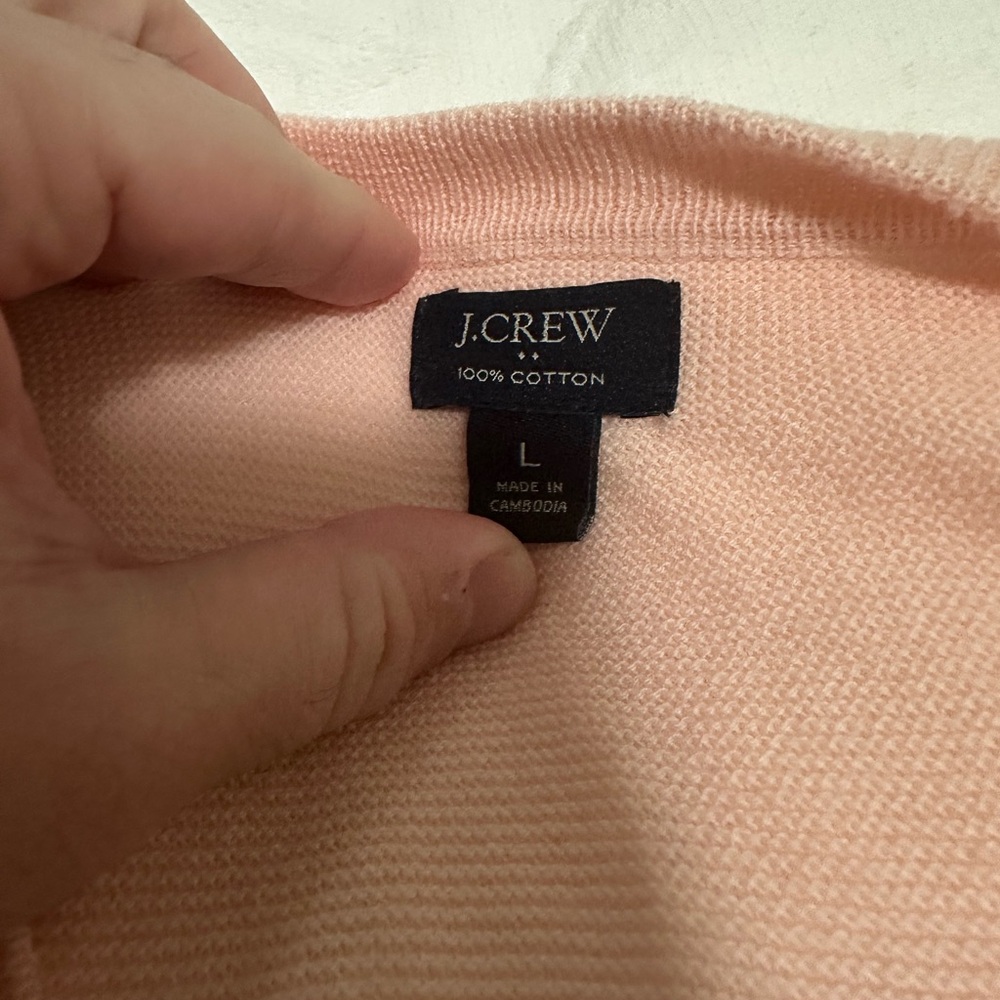 J.Crew Light Pink Cotton Knit
